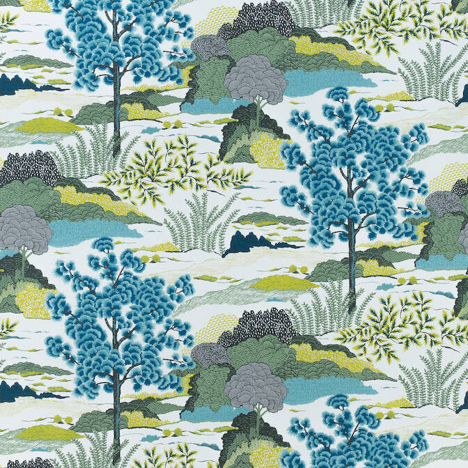 Daintree Bluemoon F985040 by Thibaut Fabric Thibaut Fabric Daintree Bluemoon F985040Fabric Greenwood Fabric Book 55% Linen, 45% Cotton UNITED KINGDOM </p><p>Repeat: V: 35 54 - Fabric Carolina -