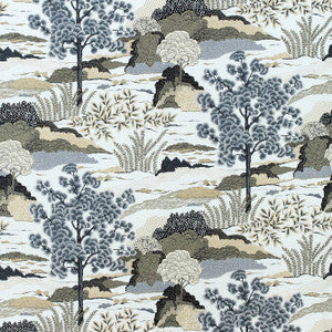 Daintree Grey F985041 by Thibaut Fabric