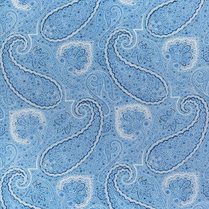 Sherrill Paisley Blue and White F985079 by Thibaut Fabric