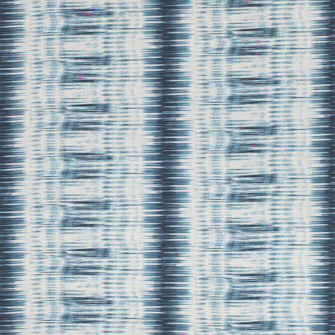 Ikat Stripe Teal F988700 by Thibaut Fabric Thibaut Fabric Ikat Stripe Teal F988700Fabric Trade Routes Fabric Book 61% Linen 39% Cotton THAILAND </p><p>Repeat: V: 23.25 54 - Fabric Carolina -