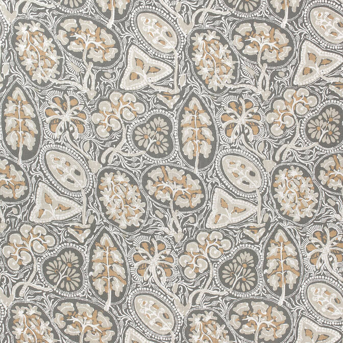 Cochin Grey F988715 by Thibaut Fabric Thibaut Fabric Cochin Grey F988715Fabric Trade Routes Fabric Book 100% Linen THAILAND </p><p>Repeat: V: 43 54 - Fabric Carolina -