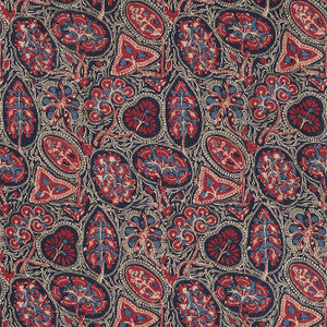 Cochin Blue and Red F988716 by Thibaut Fabric