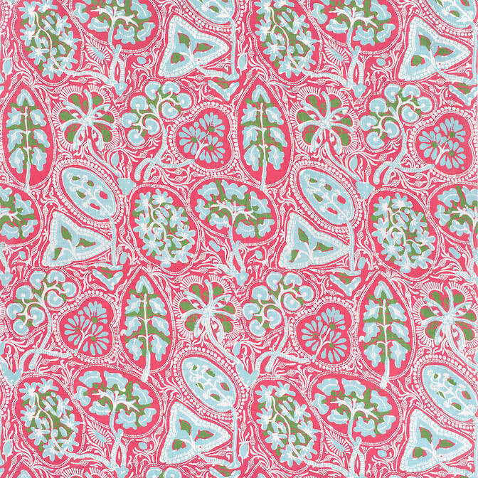 Cochin Pink F988719 by Thibaut Fabric Thibaut Fabric Cochin Pink F988719Fabric Trade Routes Fabric Book 100% Linen THAILAND </p><p>Repeat: V: 43 54 - Fabric Carolina -