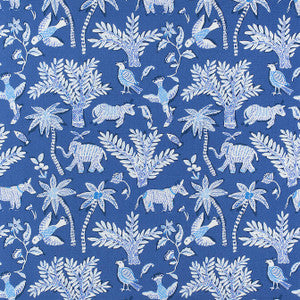 Goa Blue F988722 by Thibaut Fabric