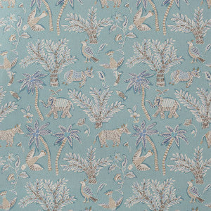 Goa Teal F988723 by Thibaut Fabric