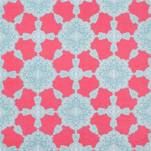 Medallion Paisley Pink and Turquoise F988726 by Thibaut Fabric