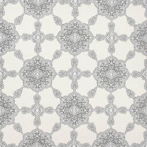 Medallion Paisley Grey F988727 by Thibaut Fabric