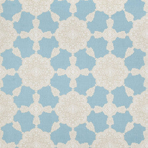 Medallion Paisley Aqua and Beige F988728 by Thibaut Fabric