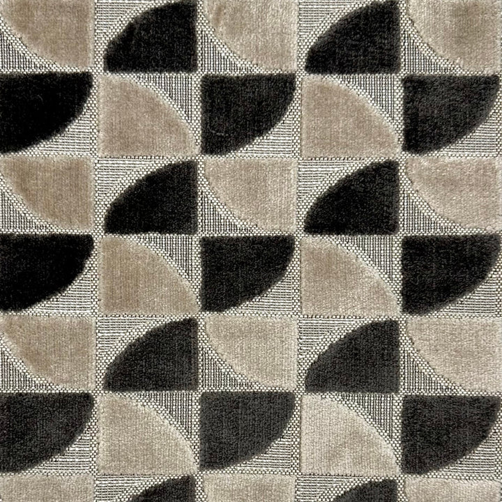 Pinwheel Charcoal by Europatex Fabric Pinwheel 56% Polyester, 44% Cotton 13.5" H, 3.5" V 54.00 inches - Fabric Carolina -