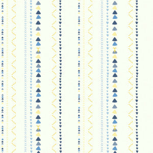 Volcano Stripe Gold and Blue by Seabrook Wallpaper