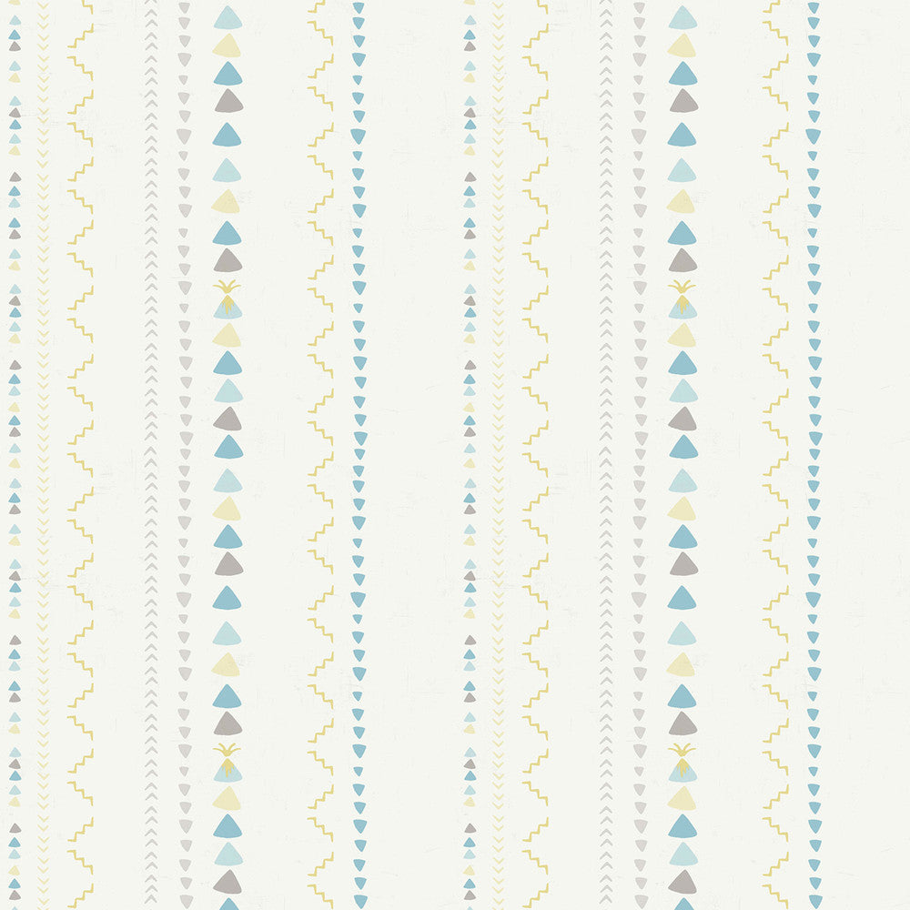 Volcano Stripe Gray, Gold, and Blue by Seabrook Wallpaper Playdate Adventure United States 56.05 0" 20.5" - Fabric Carolina -