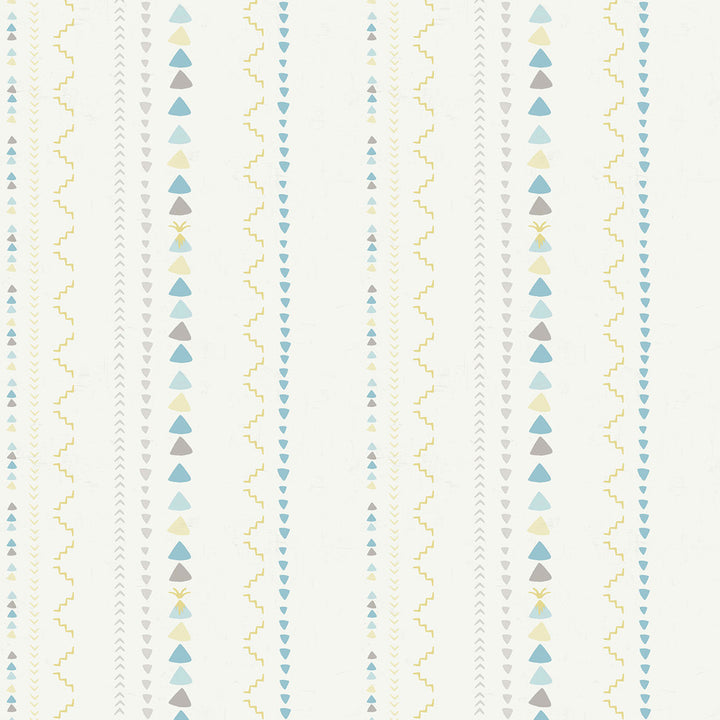 Volcano Stripe Gray, Gold, and Blue by Seabrook Wallpaper Playdate Adventure United States 56.05 0" 20.5" - Fabric Carolina -
