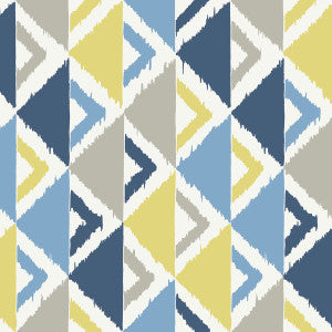 Dino Peak Blue, Gray, and Gold by Seabrook Wallpaper