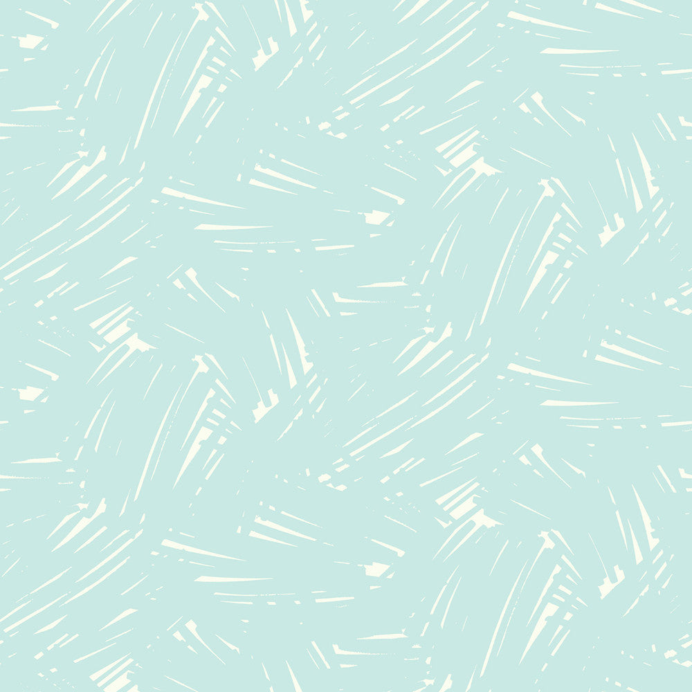 Turf Brushstroke Baby Blue and White by Seabrook Wallpaper Playdate Adventure United States 56.05 10.43" 20.5" - Fabric Carolina -