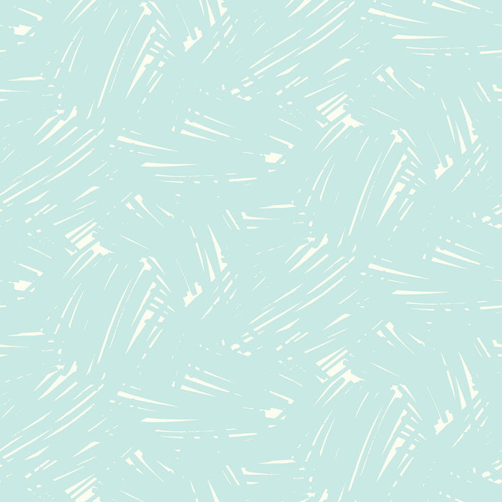 Turf Brushstroke Baby Blue and White by Seabrook Wallpaper Playdate Adventure United States 56.05 10.43" 20.5" - Fabric Carolina -