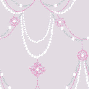 Dressed Up Drape Lilac and Fuchsia by Seabrook Wallpaper