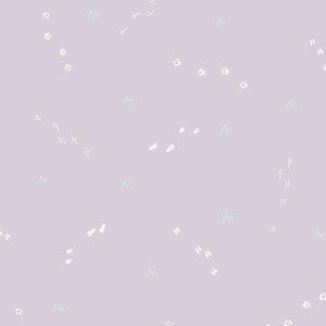 Follow the Leader Lilac and White Animal by Seabrook Wallpaper