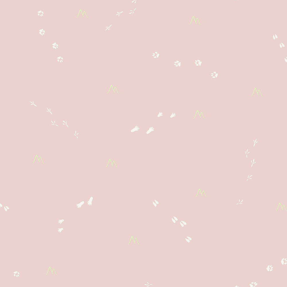 Follow the Leader Blush and White by Seabrook Wallpaper Playdate Adventure United States 56.05 20.87" 20.5" - Fabric Carolina -
