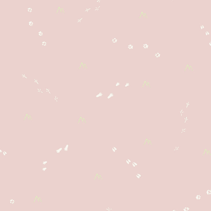 Follow the Leader Blush and White by Seabrook Wallpaper Playdate Adventure United States 56.05 20.87" 20.5" - Fabric Carolina -