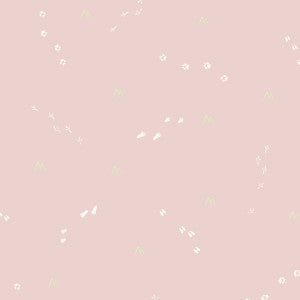 Follow the Leader Blush and White by Seabrook Wallpaper