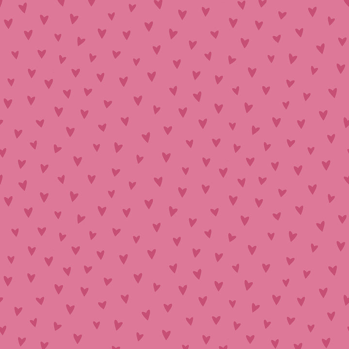 Sparkle Heart Hot Pink Glitter by Seabrook Wallpaper Playdate Adventure United States 56.05 10.43" 20.5" - Fabric Carolina -