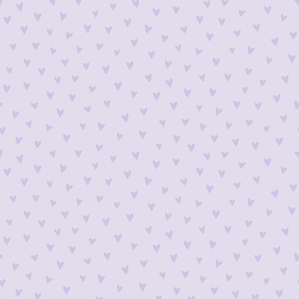 Sparkle Heart Lilac Glitter by Seabrook Wallpaper Playdate Adventure United States 56.05 10.43" 20.5" - Fabric Carolina -