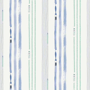 Outside the Lines Periwinkle and Teal by Seabrook Wallpaper