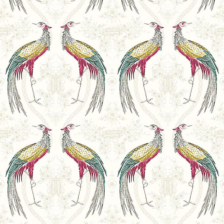 Fabled Crane 3W7481 by JF Blendworth Fabric WEDGWOOD 93% Cotton, 7% Linen United Kingdom 20000 Horizontal: 27 and Vertical: 25.25 55 - Fabric Carolina -