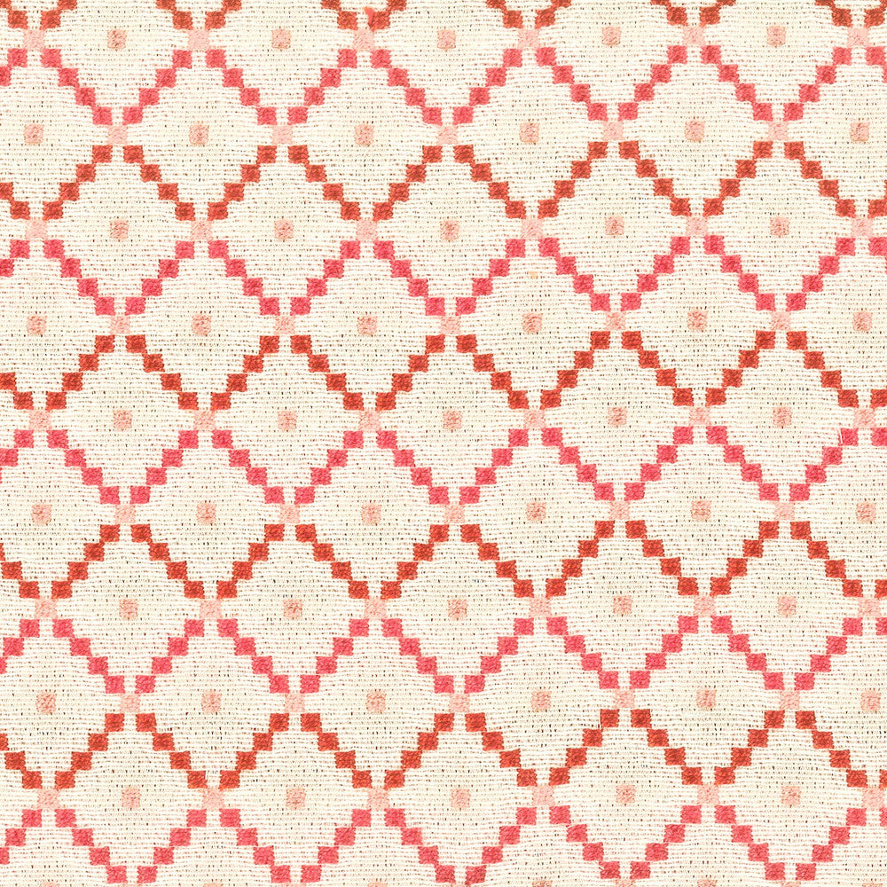 Fairview 6 Punch by Stout Fabric COMFORTABLE LIVING CORAL/SHRIMP 59%SVI 31%POL 10%COT USA WYZENBEEK 30 000 DOUBLE RUB WEAR TEST (HEAVY DUTY) Horizontal: 1.25 and Vertical: 1.375 54 in - Fabric Carolina -