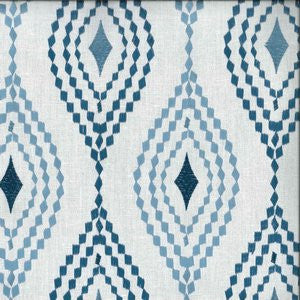 Fallon White Blue by Norbar Fabric