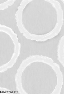 Fancy White 1 by Norbar Fabric SHEER PASSION 100% POLYESTER TURKEY 7 1/4"V 10 1/2"H 118 - Fabric Carolina -