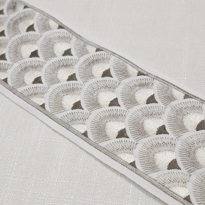 Fanny Emb Tape Nickel by Magnolia Trim - 100% Cotton, Emb Viscose India Horizontal: and Vertical: 4 - Fabric Carolina -