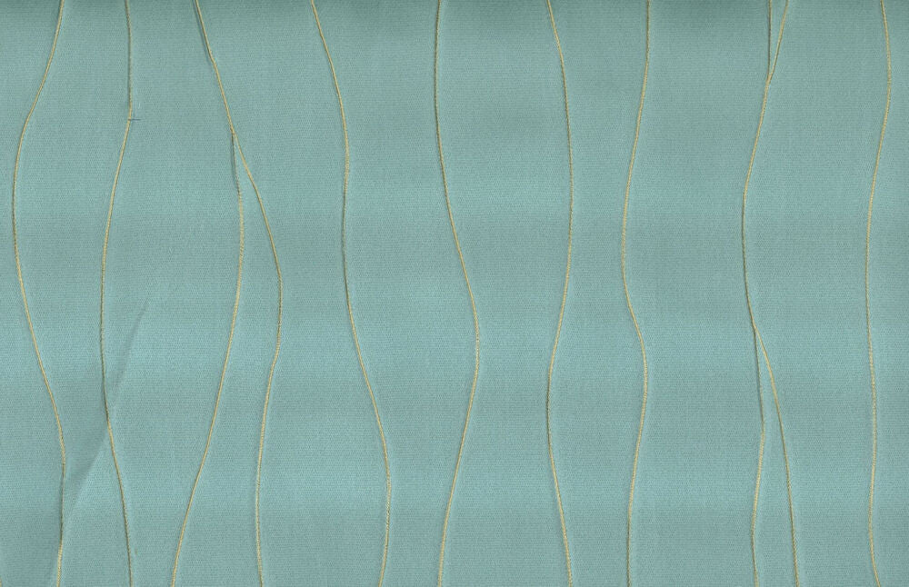Faryl Aqua by Norbar Designer Fabric PARAMOUNT 100% POLYESTER CHINA 24 1/2"V 13 1/2"H 55 - Swanky Fabrics -