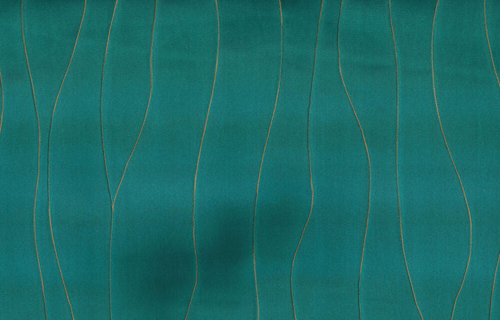 Faryl Teal by Norbar Designer Fabric PARAMOUNT 100% POLYESTER CHINA 24 1/2"V 13 1/2"H 55 - Swanky Fabrics -