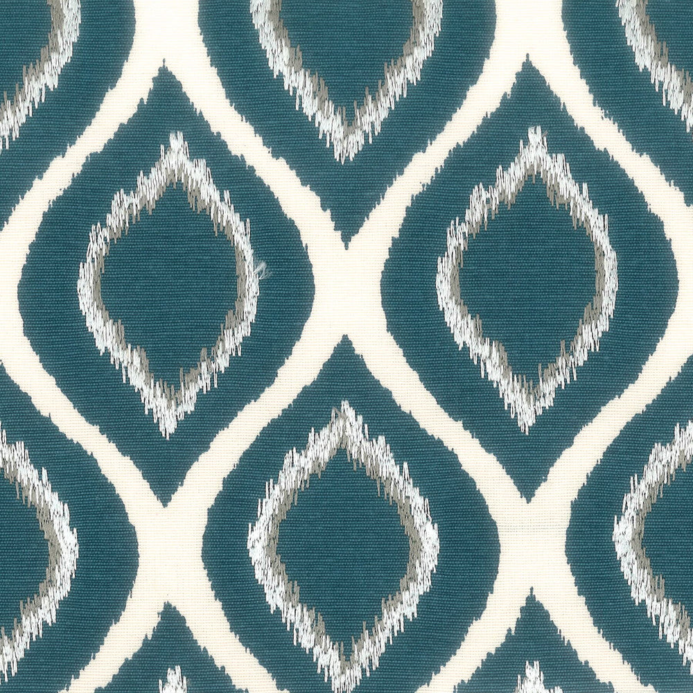 Fascinate 2 Denim by Stout Fabric Rainbow Library Blueberry/Denim 100% Cotton Viscose Embroidery INDIA MARTINDALE WEAR TEST (10 000 CIRCULAR RUBS) Horizontal: 3.5 and Vertical: 5 51 in - Fabric Carolina -