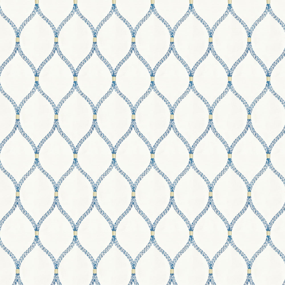 Fathom 2 Bluebird by Stout Fabric COLOR MY WINDOW BLUE/NAVY 80%SVI 20%POL %REMB INDIA Horizontal: 3.75 and Vertical: 7.5 51 in - Fabric Carolina -