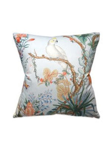 Scalamandre Pillows Cinque Terra Pillow 22 X 22 - Coral Sky