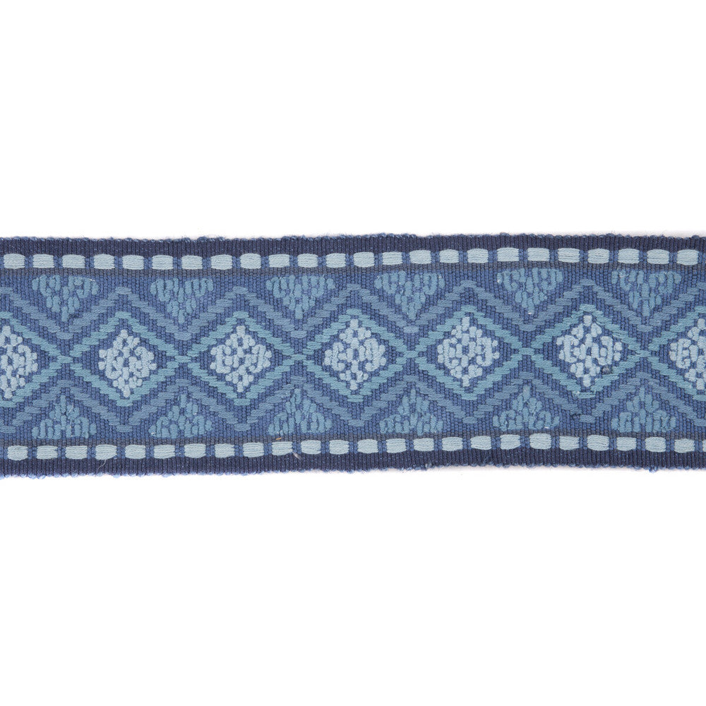 Kingscote Indigo by Mulberry Trim MODERN COUNTRY COTTON - 80%;JUTE - 20% India Horizontal: 4.00304 and Vertical: 2.10002 4.00304 - Fabric Carolina -