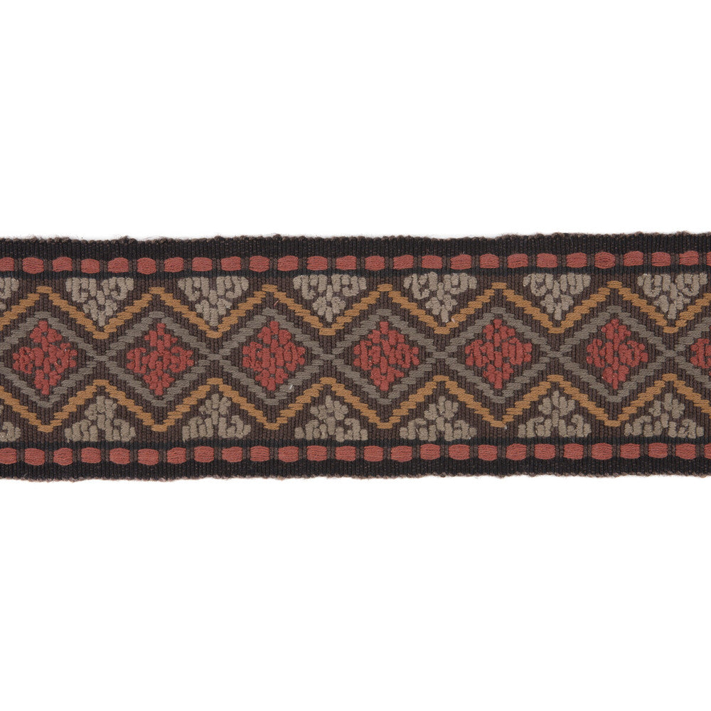 Kingscote Russet by Mulberry Designer Trim MODERN COUNTRY COTTON - 80%;JUTE - 20% India Horizontal: 4.00304 and Vertical: 2.10002 4.00304 - Swanky Fabrics -