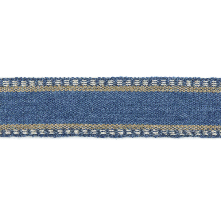 Irvine Indigo by Mulberry Trim MODERN COUNTRY JUTE - 60%;COTTON - 40% India - Horizontal: 1.70208 and Vertical: 0 1.70208 - Fabric Carolina -