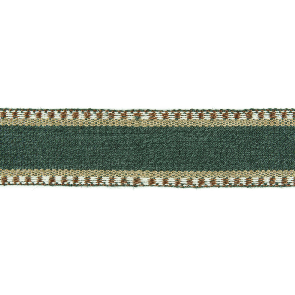 Irvine Green by Mulberry Designer Trim MODERN COUNTRY JUTE - 60%;COTTON - 40% India Horizontal: 1.70208 and Vertical: 0 1.70208 - Swanky Fabrics -