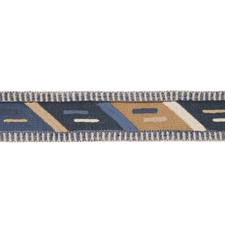 Portree Indigo by Mulberry Trim MODERN COUNTRY JUTE - 55%;COTTON - 35%;POLYESTER - 10% India Horizontal: 2.70284 and Vertical: 15.51178 2.6792 - Fabric Carolina -
