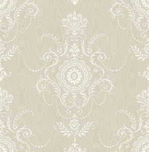 Colette Cameo Fog by Seabrook Wallpaper