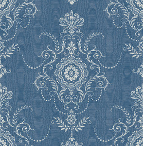 Colette Cameo French Blue by Seabrook Wallpaper