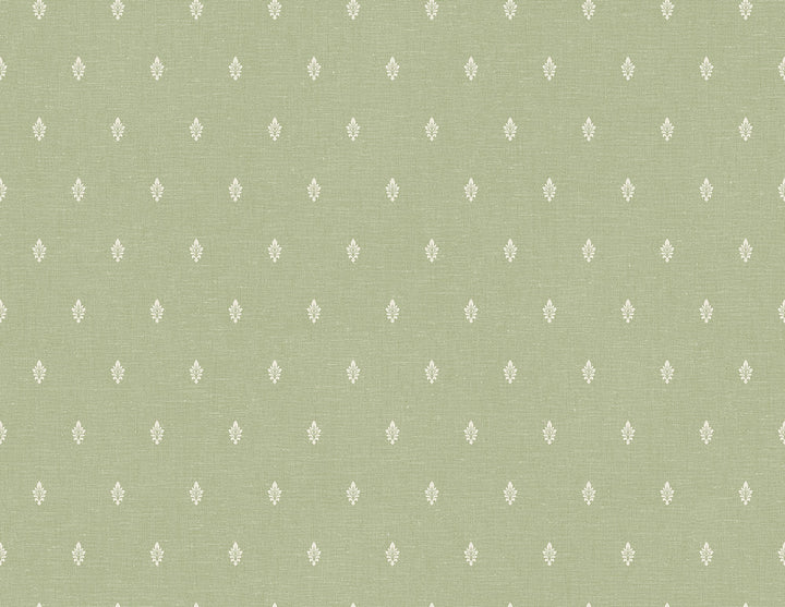 Petite Feuille Sprig Pomme by Seabrook Wallpaper French Country United States 60.75 20.87" 27" - Fabric Carolina -