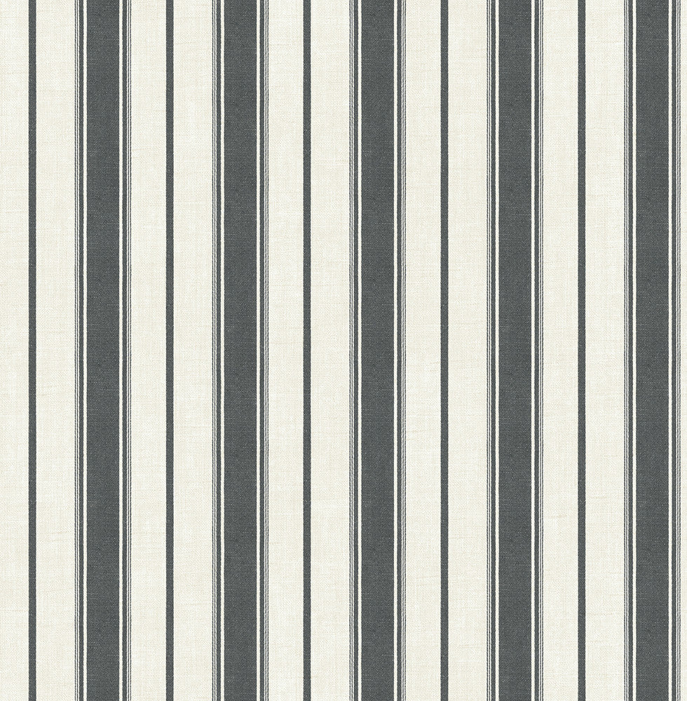 Eliott Linen Stripe Poppy Seed by Seabrook Wallpaper French Country United States 60.75 0" 27" - Fabric Carolina -