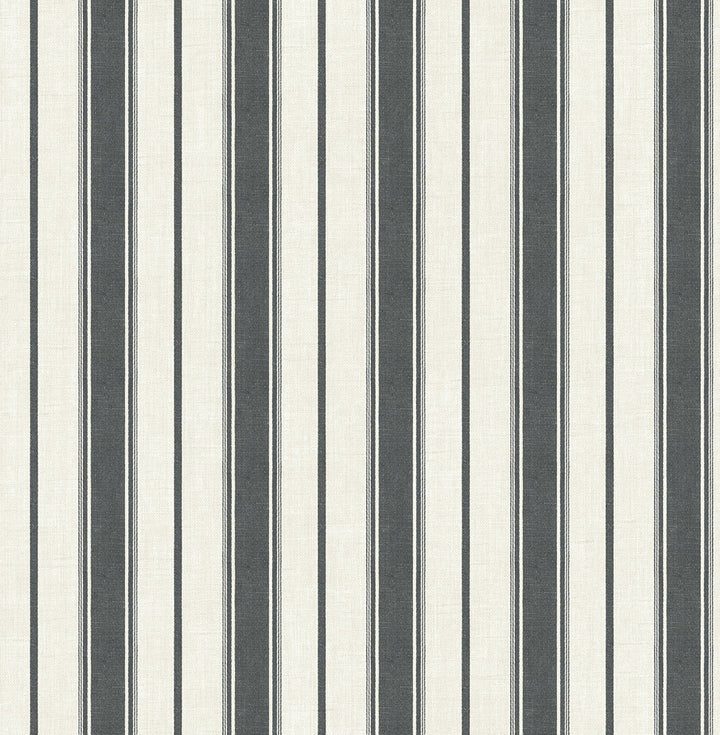 Eliott Linen Stripe Poppy Seed by Seabrook Wallpaper French Country United States 60.75 0" 27" - Fabric Carolina -