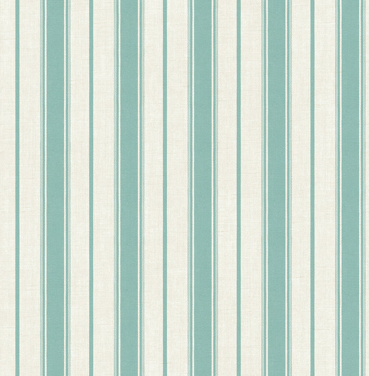 Eliott Linen Stripe Minty Meadow by Seabrook Wallpaper French Country United States 60.75 0" 27" - Fabric Carolina -
