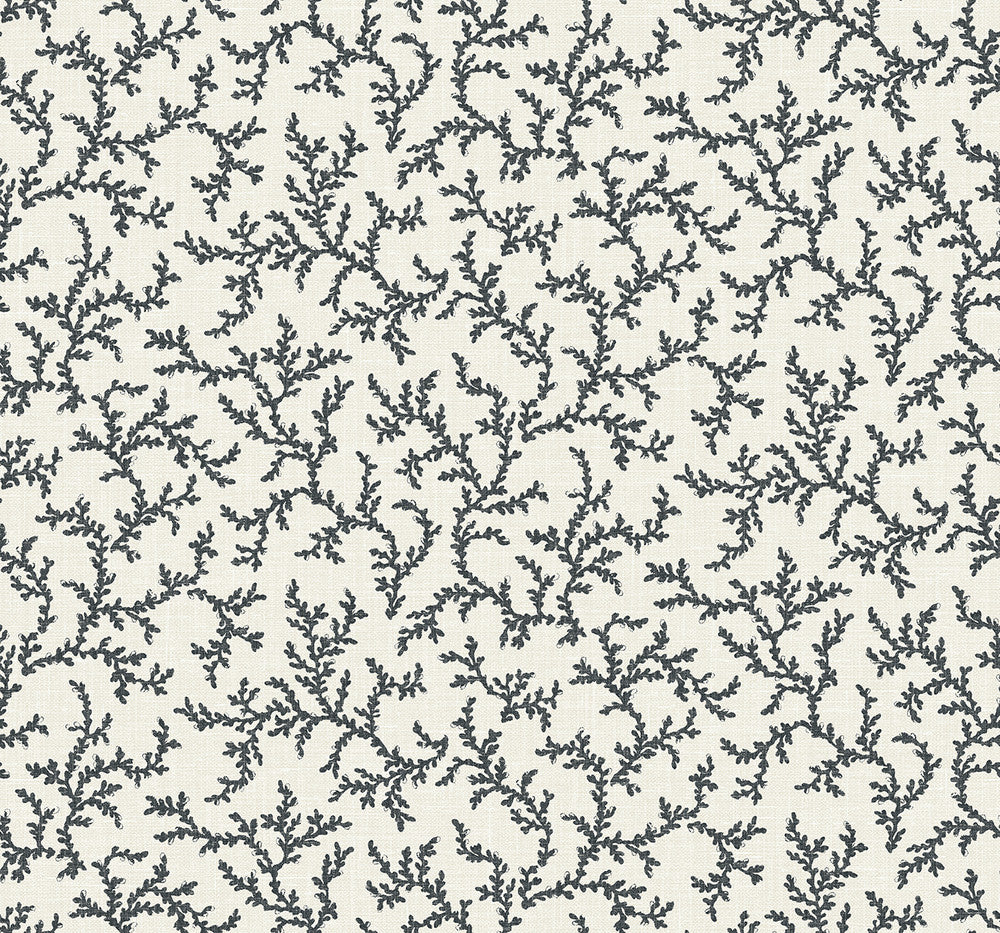 Corail Poppy Seed by Seabrook Wallpaper French Country United States 60.75 12.6" 27" - Fabric Carolina -