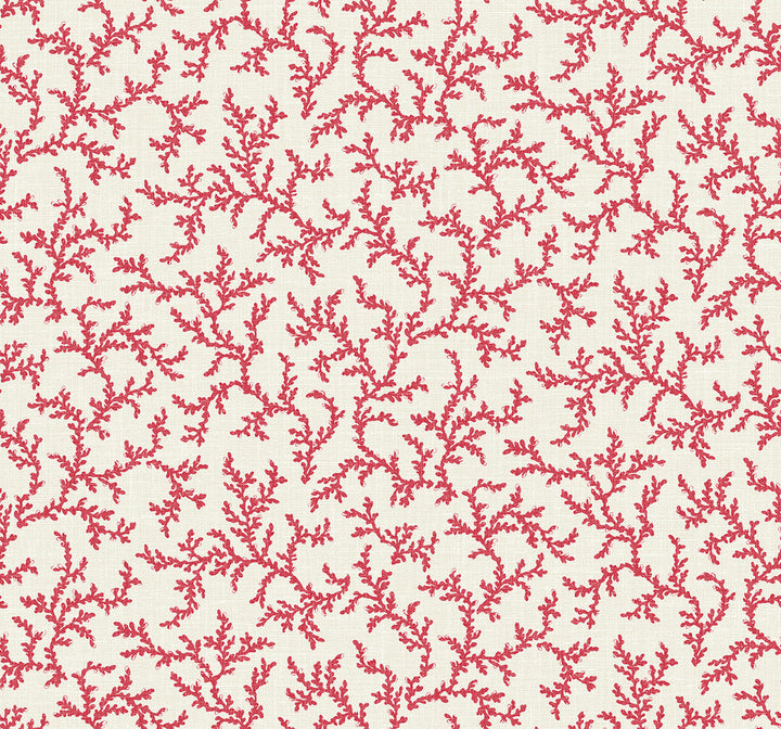 Corail Antique Ruby by Seabrook Wallpaper French Country United States 60.75 12.6" 27" - Fabric Carolina -
